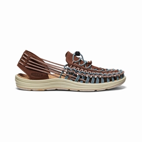 Soft cushion spring fresh Men's UNEEK II Harvest Sandal  |  Sorrel Horse/Vintage Indigo