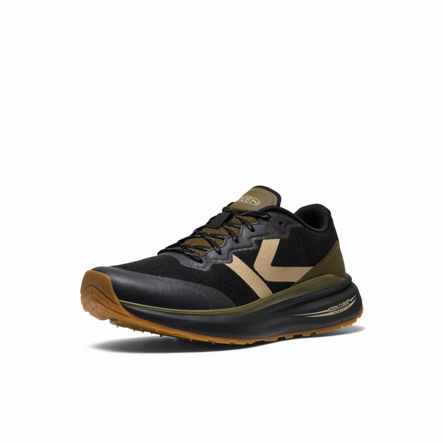 Air Ease Men's WK500 Walking Shoe  |  Black/Dark Olive