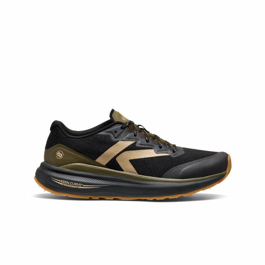 Men's WK500 Walking Shoe  |  Black/Dark Olive Flexible Comfort