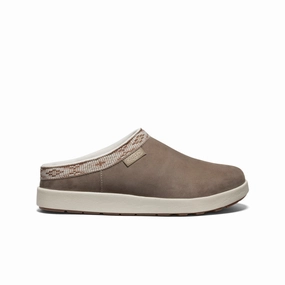 Faux Leather Women's Elle Suede Mule  |  Brindle/Birch