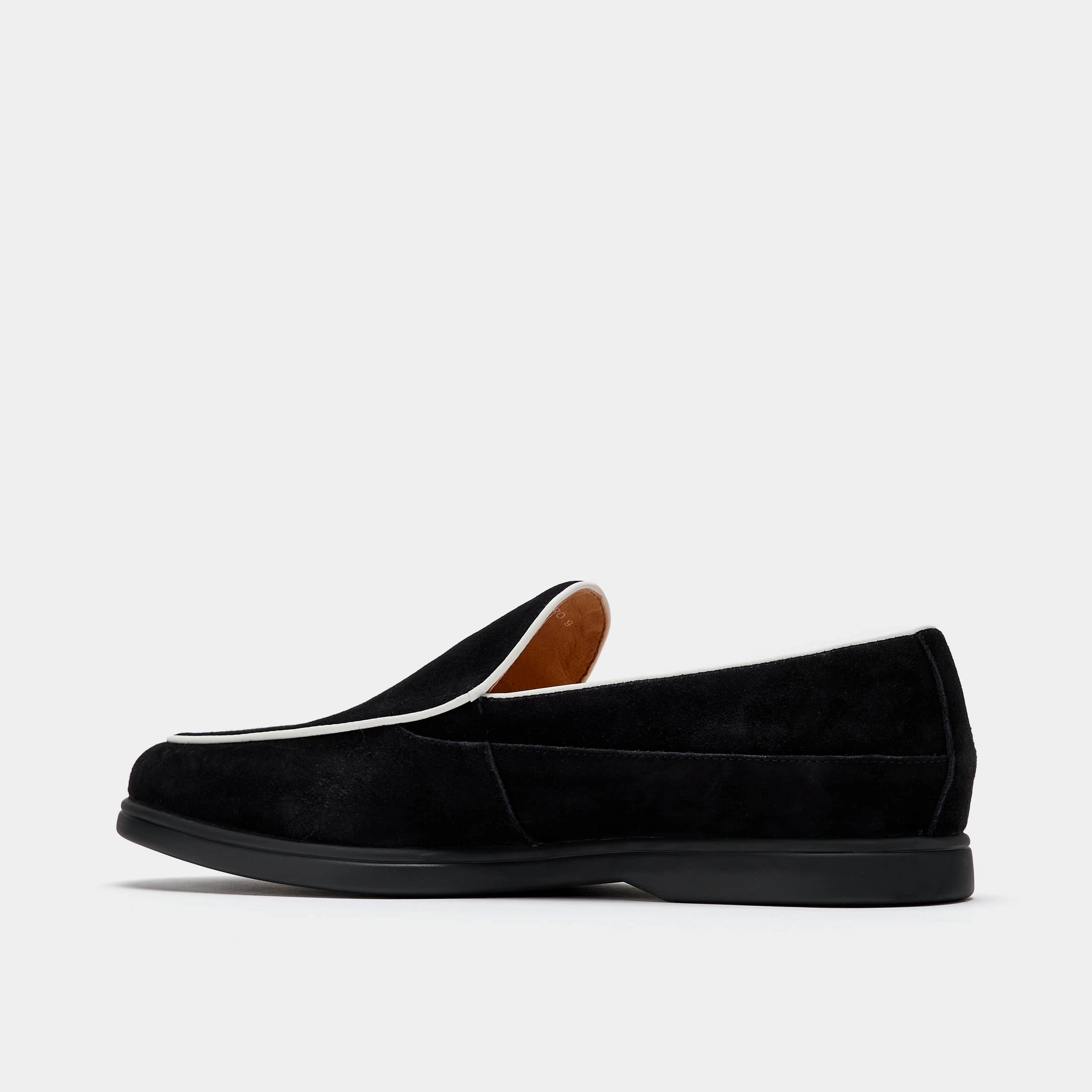 Alessandro Black Suede Venetian Loafers Premium Build