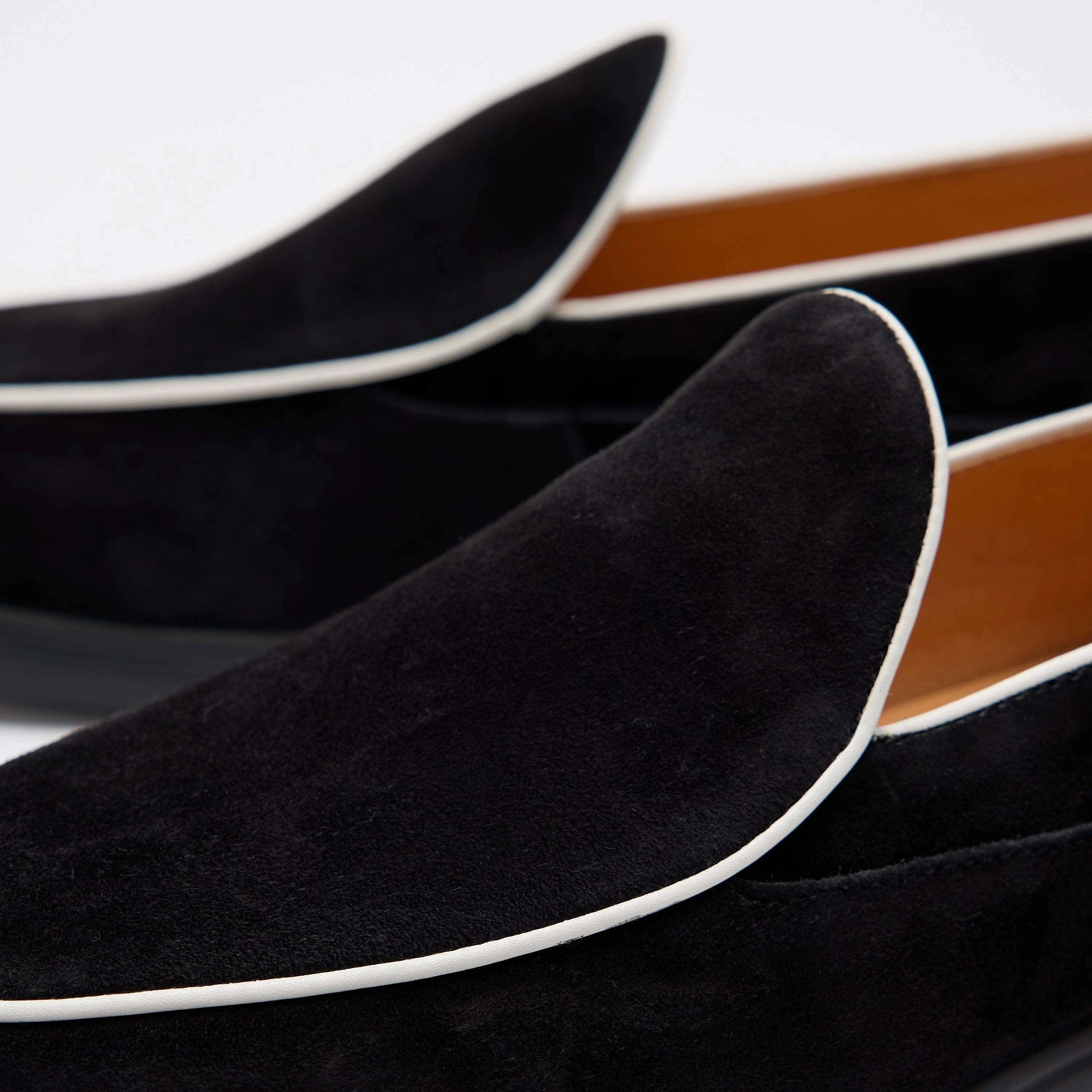 Alessandro Black Suede Venetian Loafers Premium Build