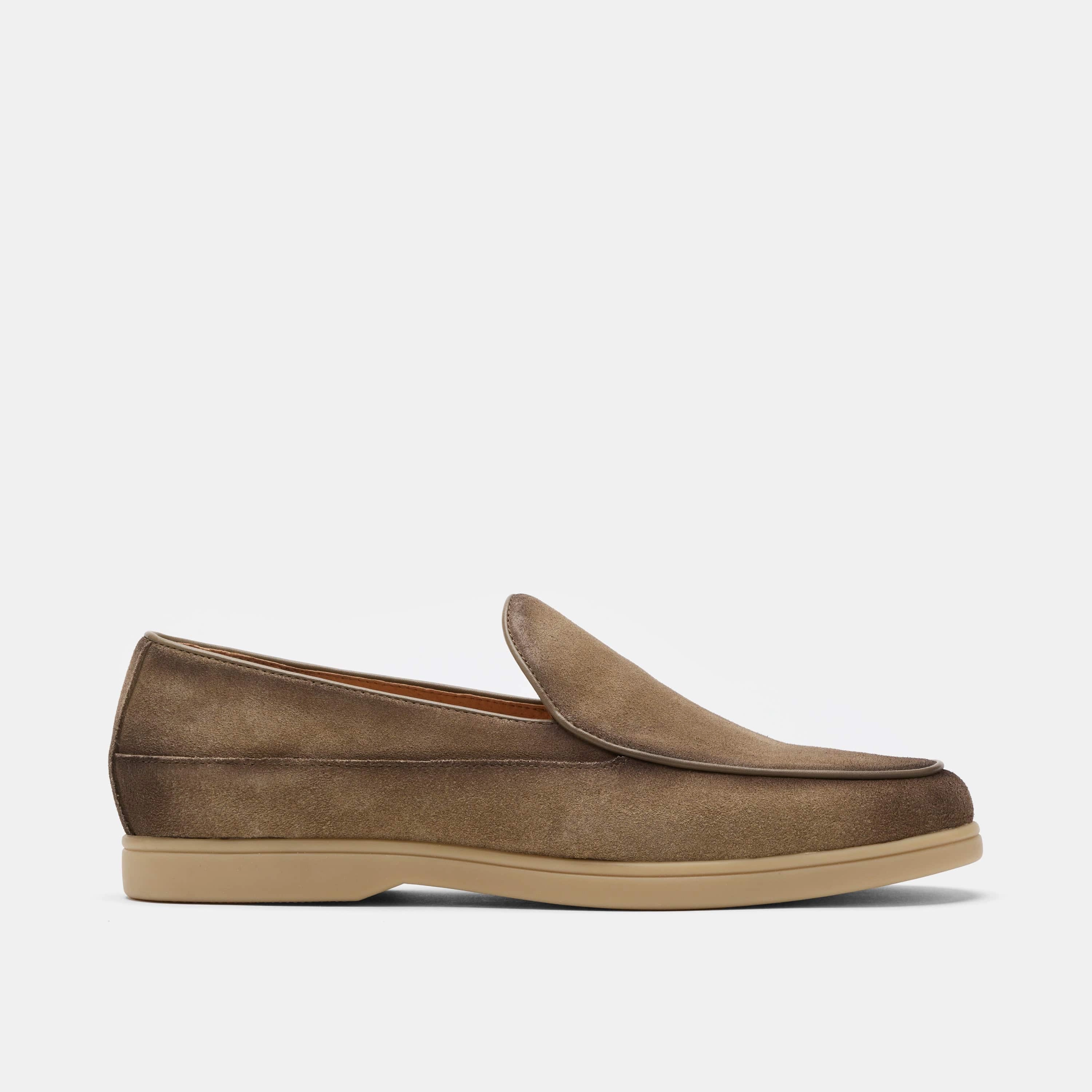 Alessandro Tan Suede Venetian Loafers Cool Path Easy Care
