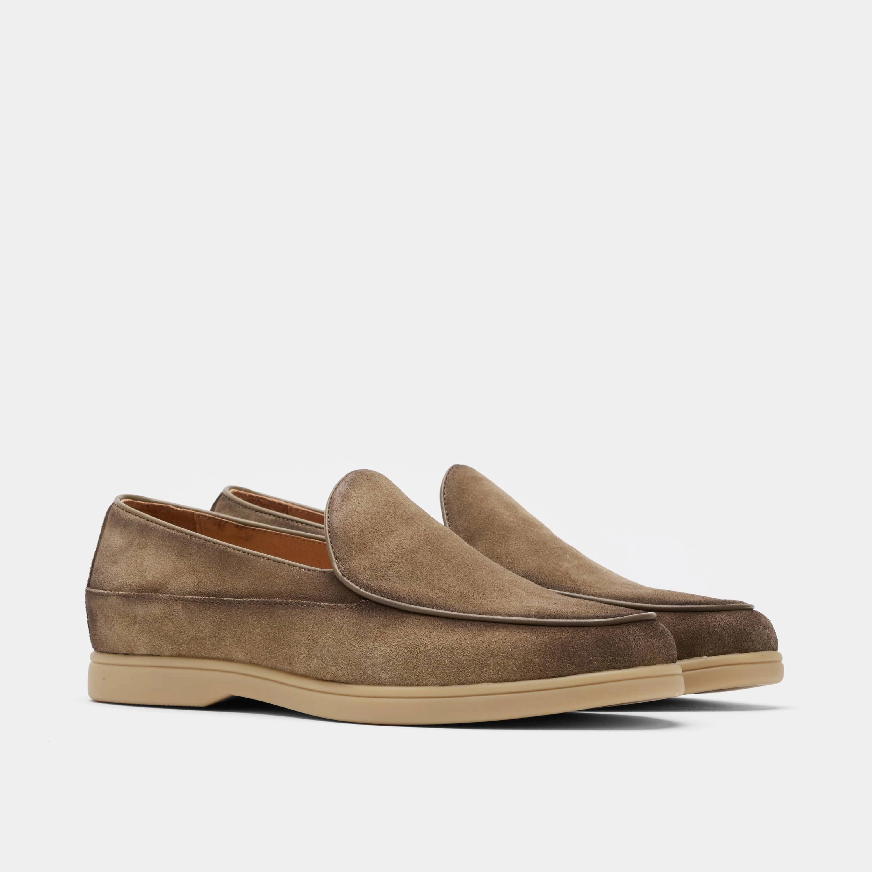 Alessandro Tan Suede Venetian Loafers All-Day Support