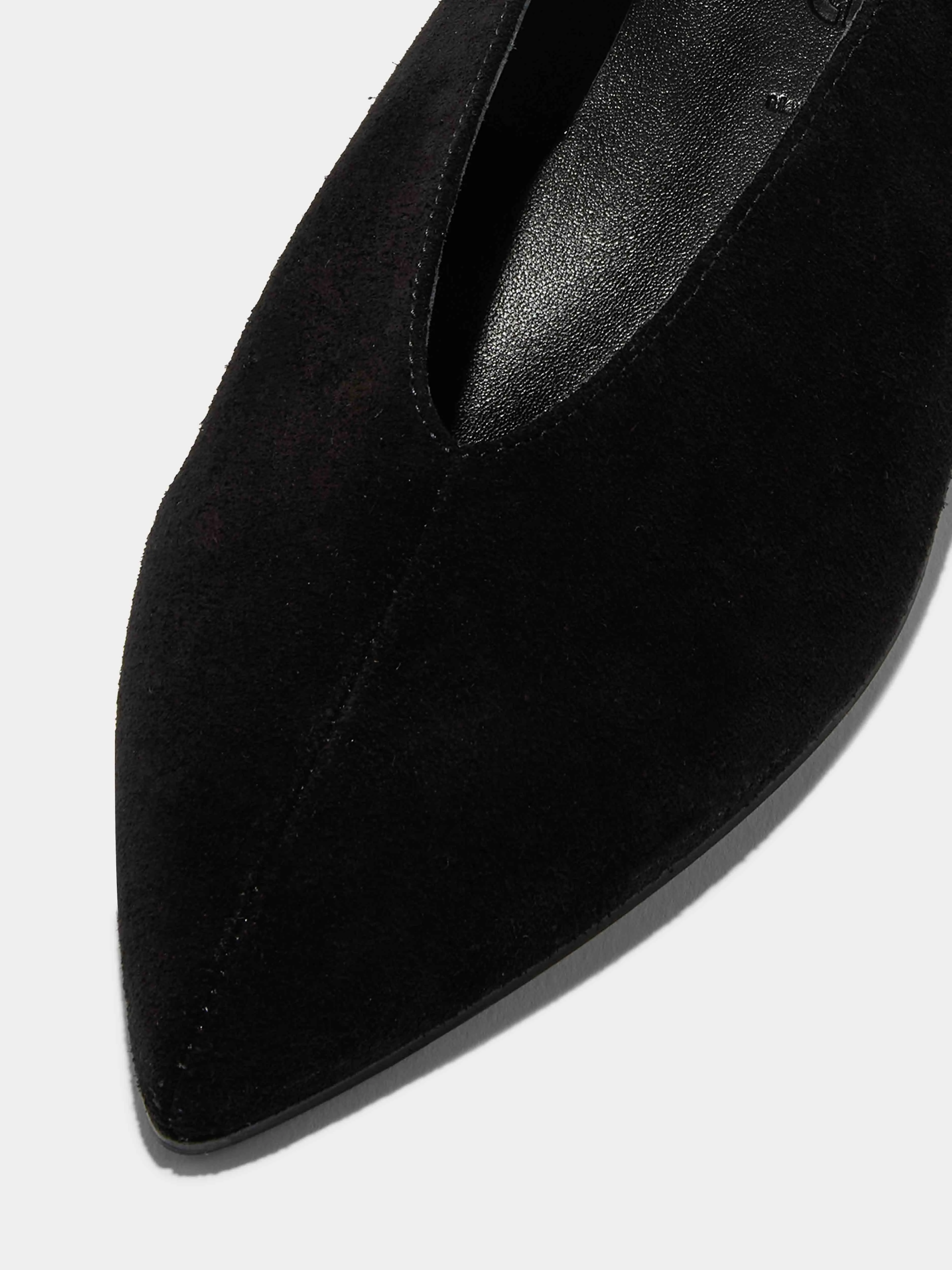 All-Day Wear Moa Suede Pointed-Toe Flats
