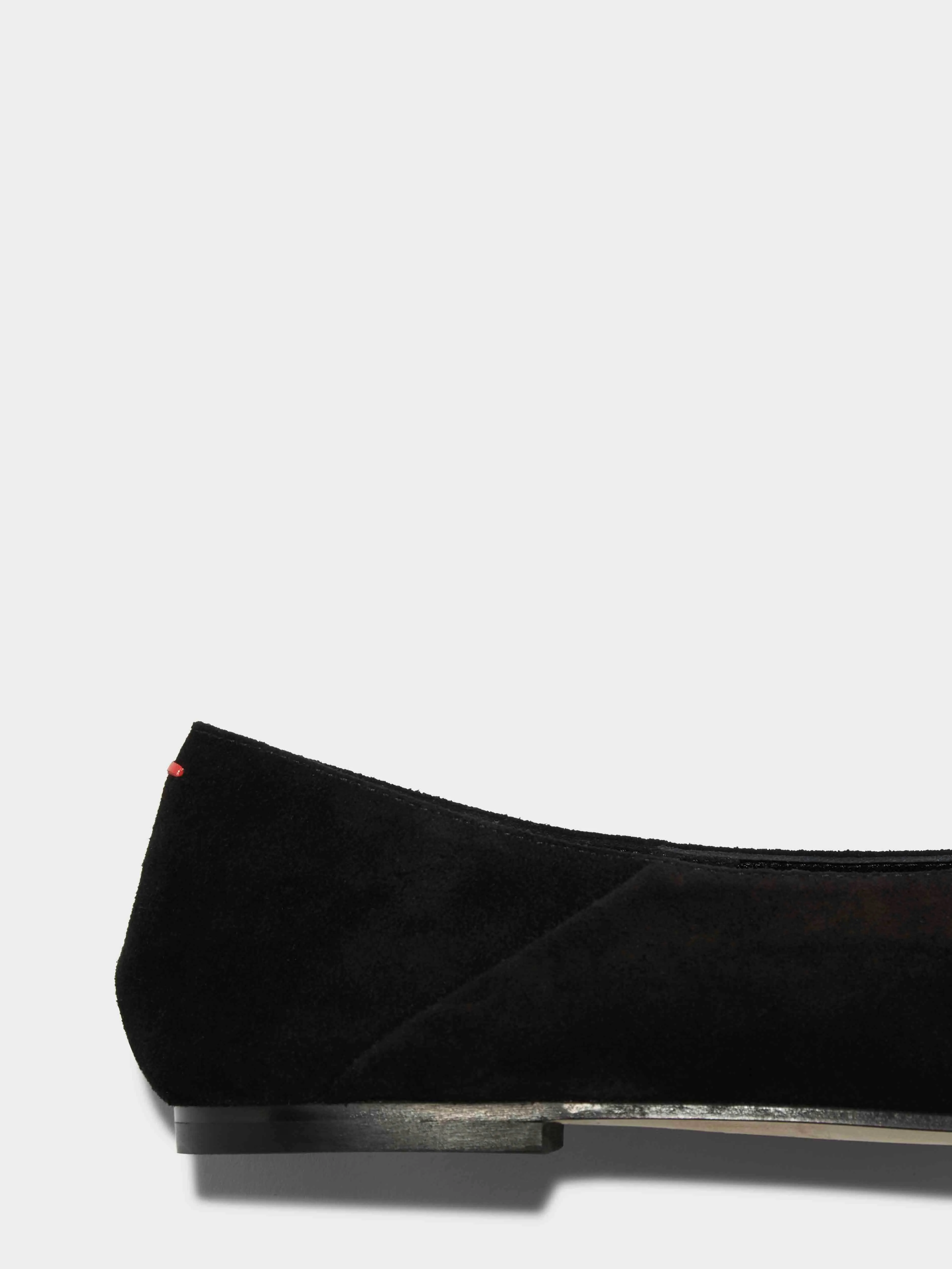 All-Day Wear Moa Suede Pointed-Toe Flats