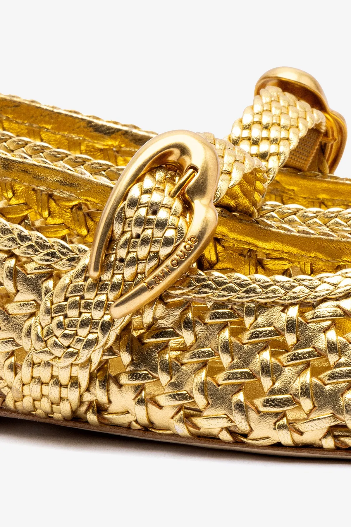 All-Purpose Verona New Macrame In Gold Metallic Leather