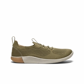 Men's KNX Knit Sneaker  |  Martini Olive/Plaza Taupe Breathable Upper Streetwear Look