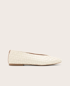 Durable Craftsmanship GENTLE SOULS - Willow Woven Leather Flat
