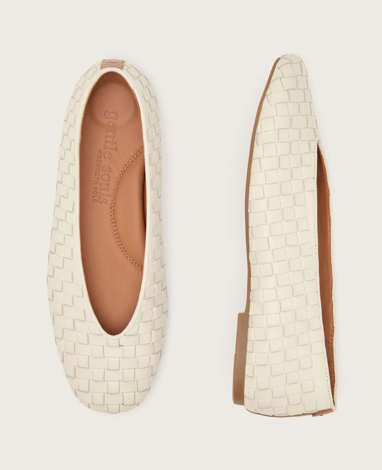 All-Day Wear GENTLE SOULS - Willow Woven Leather Flat