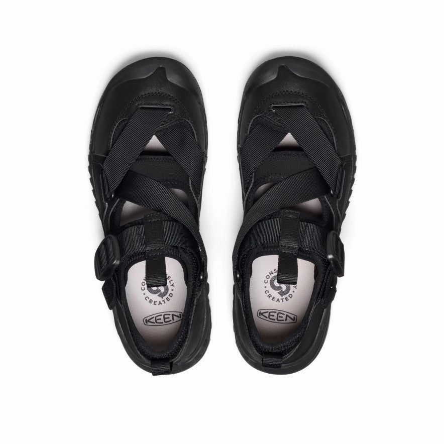 All Gender Hoodzerra Sandal  |  Black/Black Smart Breeze