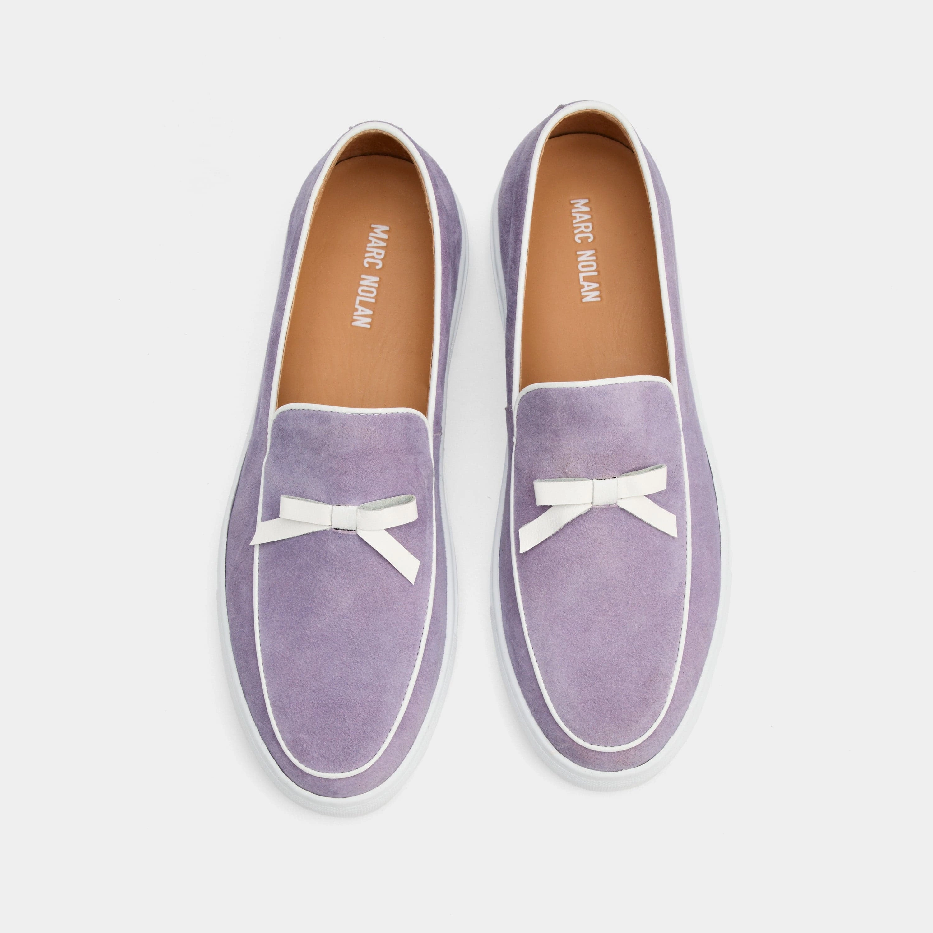 All-Purpose Comfort Odell Lavender Suede Belgian Loafer Sneakers