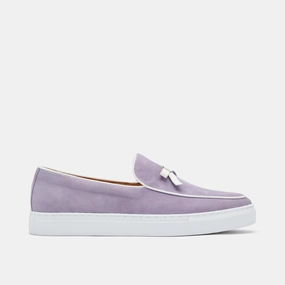 Odell Lavender Suede Belgian Loafer Sneakers Corporate Event British Elegance
