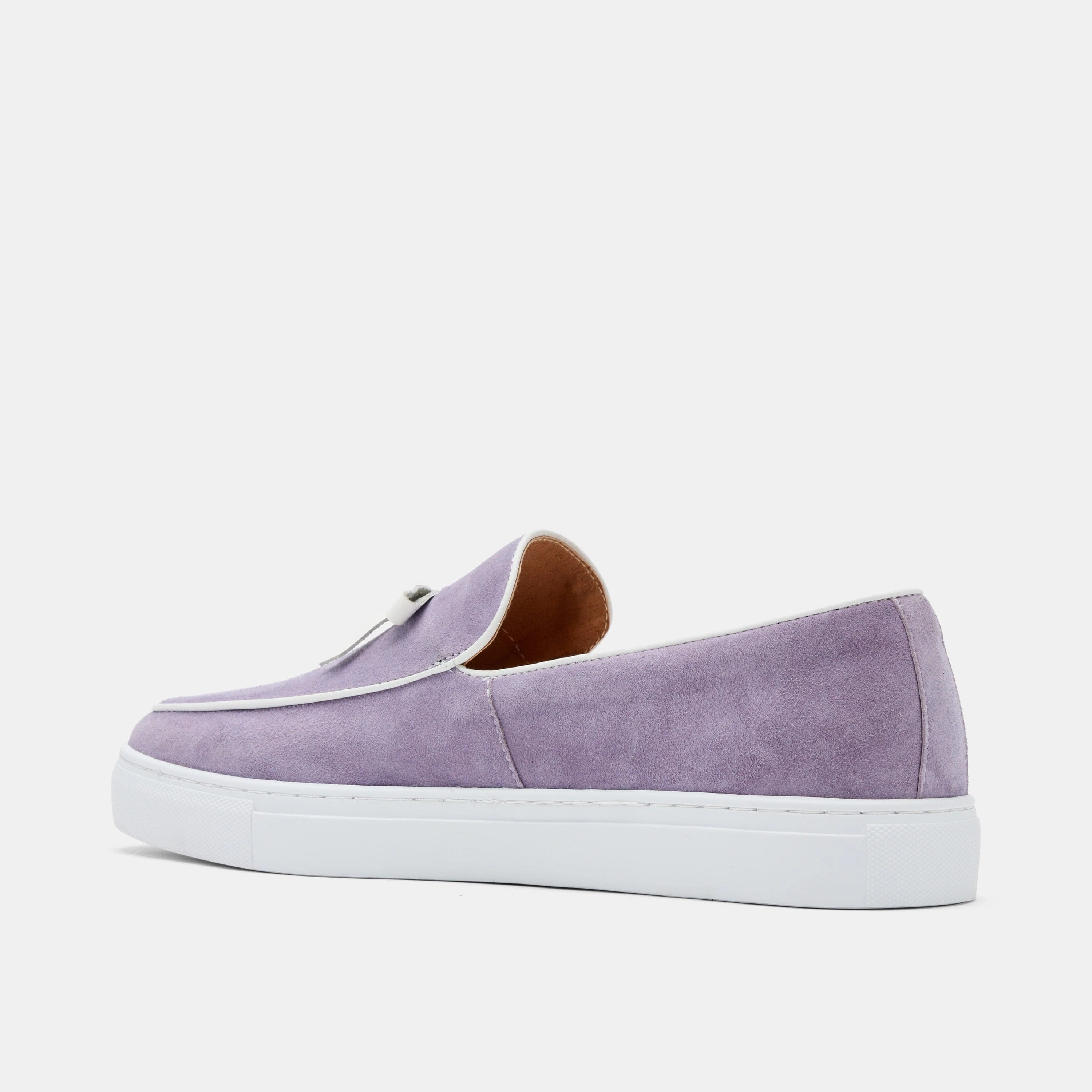 All-Purpose Comfort Odell Lavender Suede Belgian Loafer Sneakers