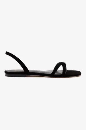 Annie Flat In Black Suede Fashion Forward Design Timeless Design