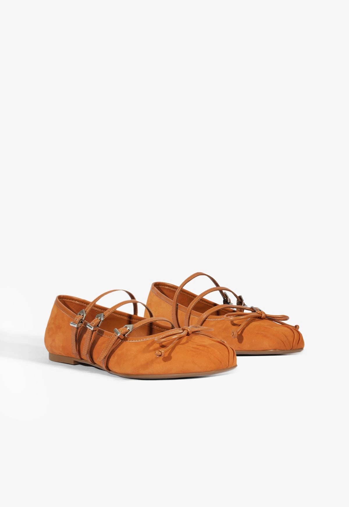 Arissa Brown Suede Ballet Flat Trendy Look