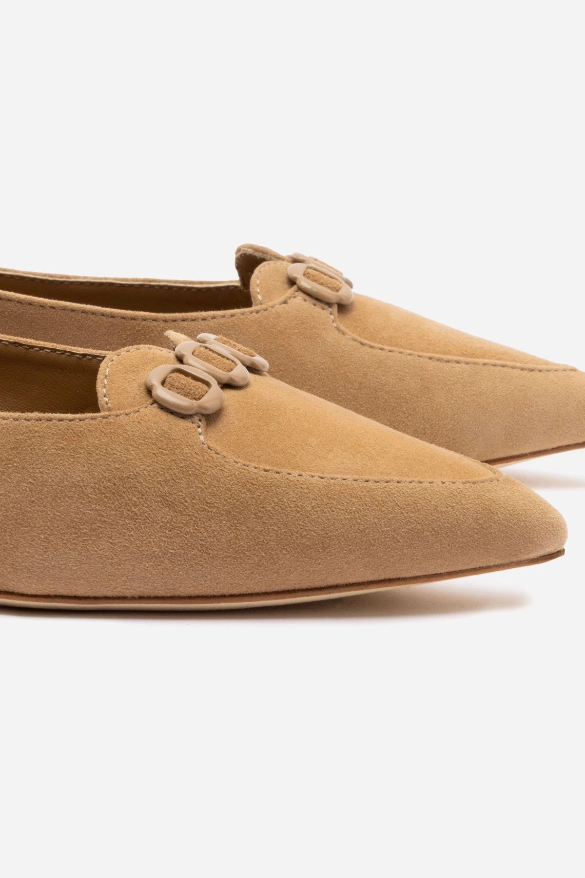 Audrey Flat In Hazelnut Suede Everyday Look