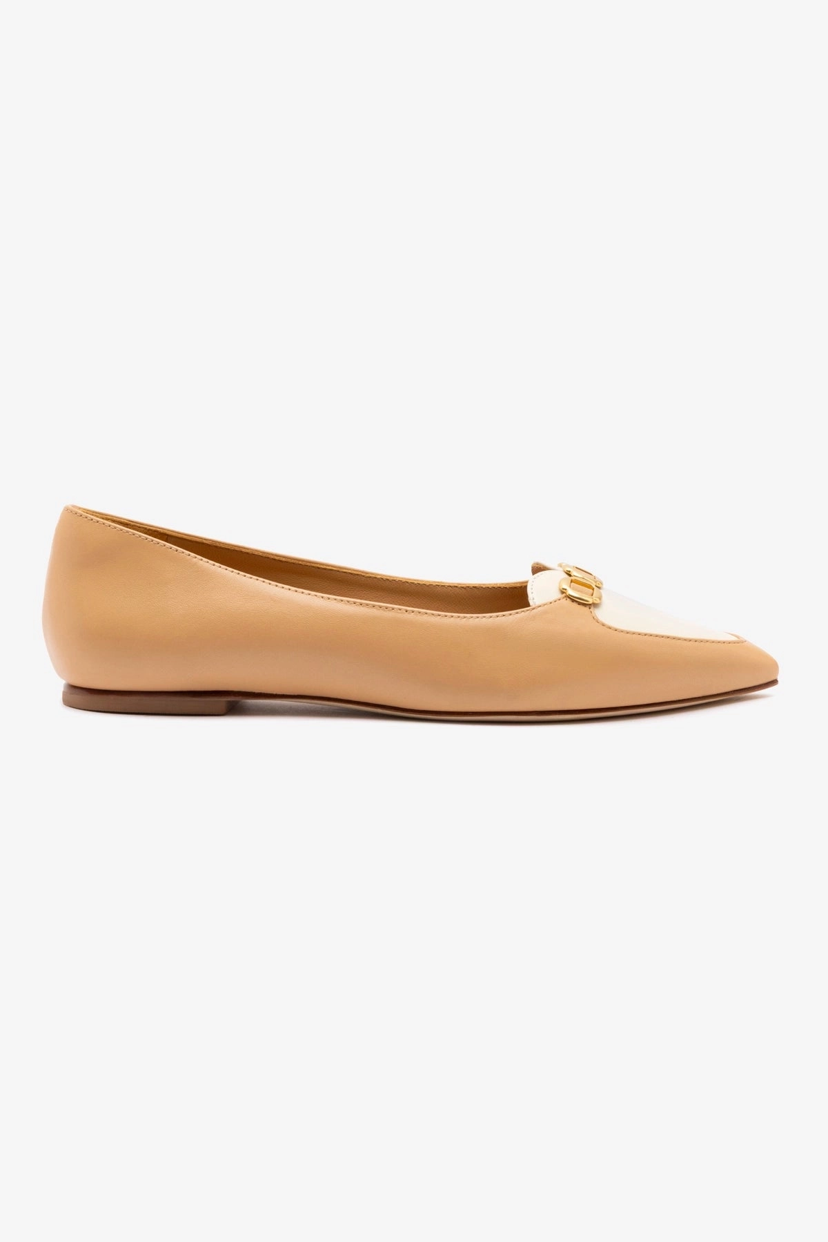 Audrey Flat In Tan Leather Cozy Comfort Trendy Style