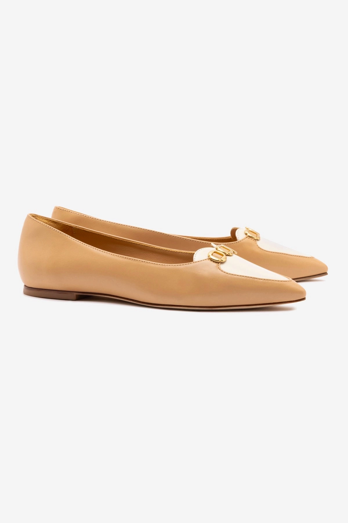 Audrey Flat In Tan Leather Effortless Comfort
