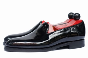 Medallion Toe Goodyear Welted Ballinger - Black Patent Calf