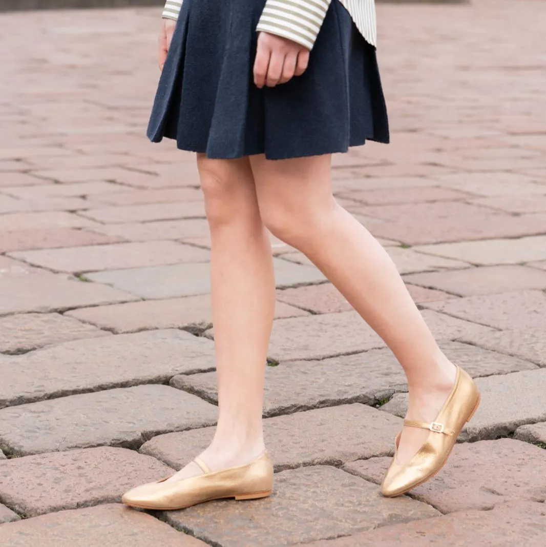 Bari - Gold Foil Durable Sole