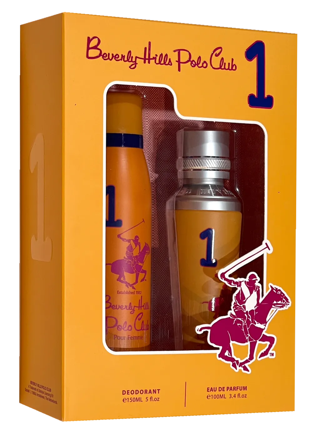 Beverly Hills Polo Club Femme Number 1 EDP 100ml 2 Piece Set