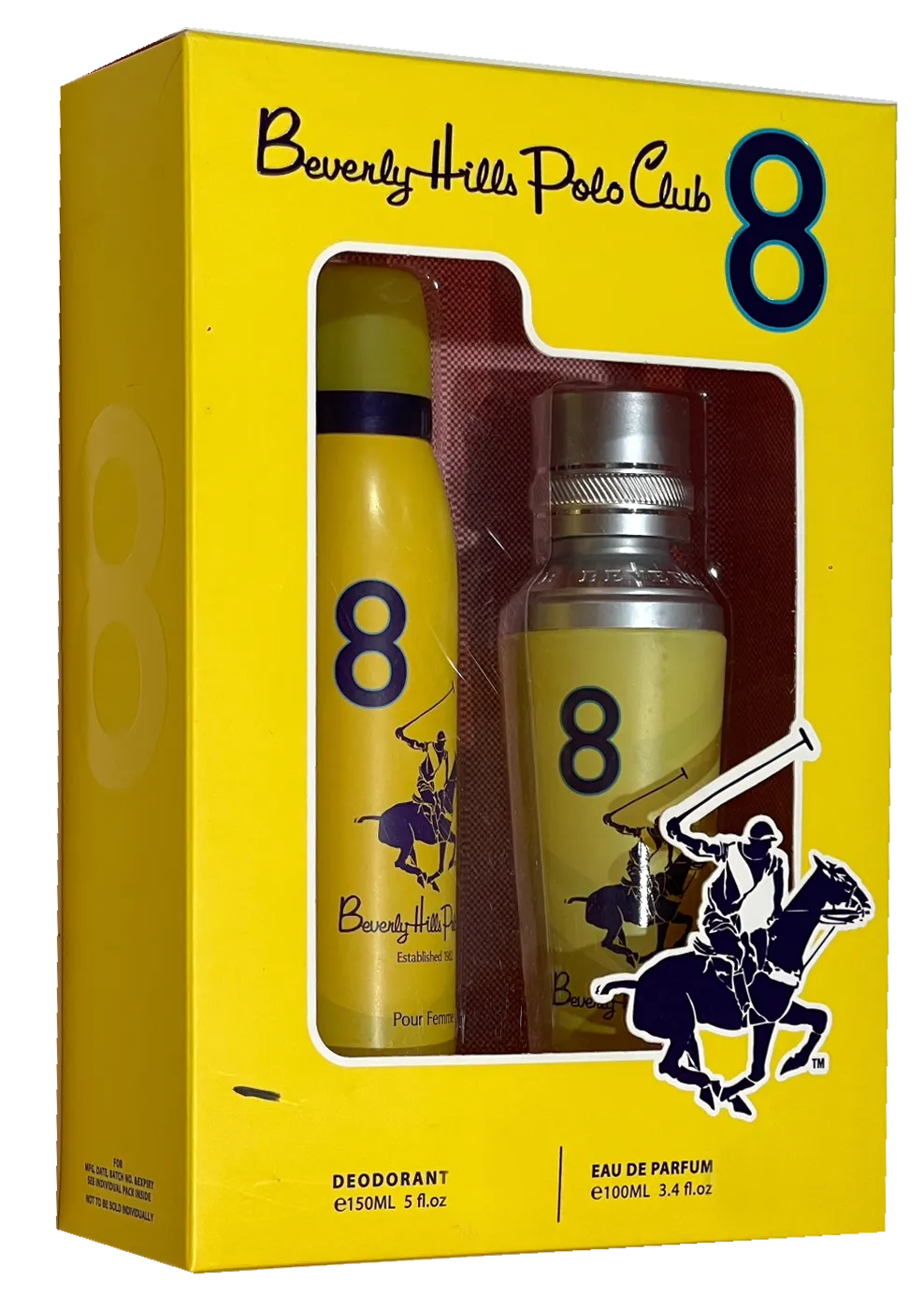 Beverly Hills Polo Club Femme Number 8 EDP 100ML 2 Piece Set