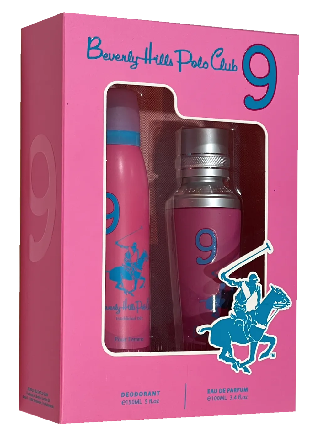 Beverly Hills Polo Club Femme Number 9 EDP 100ML 2 Piece Set