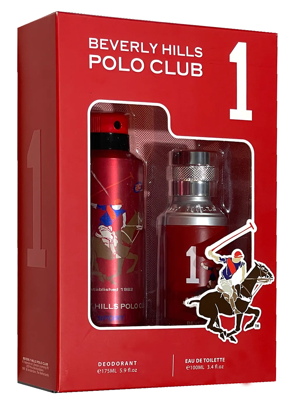 Beverly Hills Polo Club Homme Number 1 Sport EDT 100ML 2 Piece Set