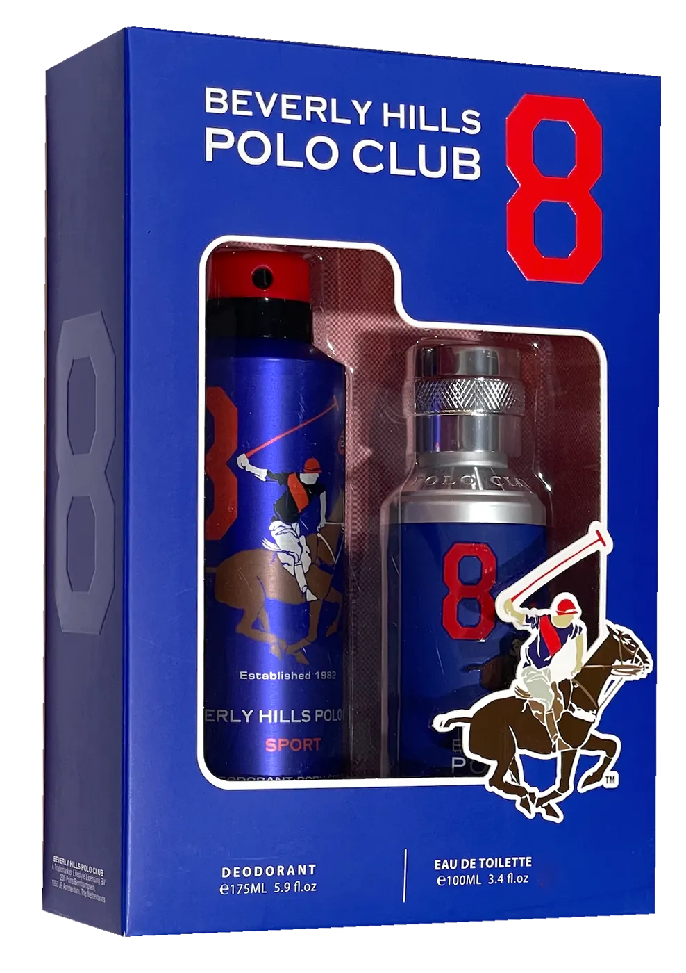 Beverly Hills Polo Club Homme Number 3 Sport Edt 100ml 2 Piece Set