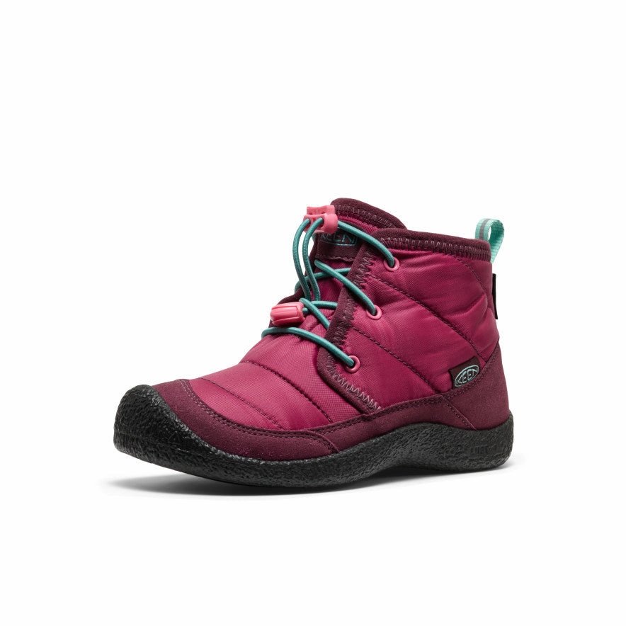 Big Kids' Howser II Waterproof Chukka  |  Beaujolais/Pool Blue Smart Path