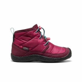 Big Kids' Howser II Waterproof Chukka  |  Beaujolais/Pool Blue Minimal Edge
