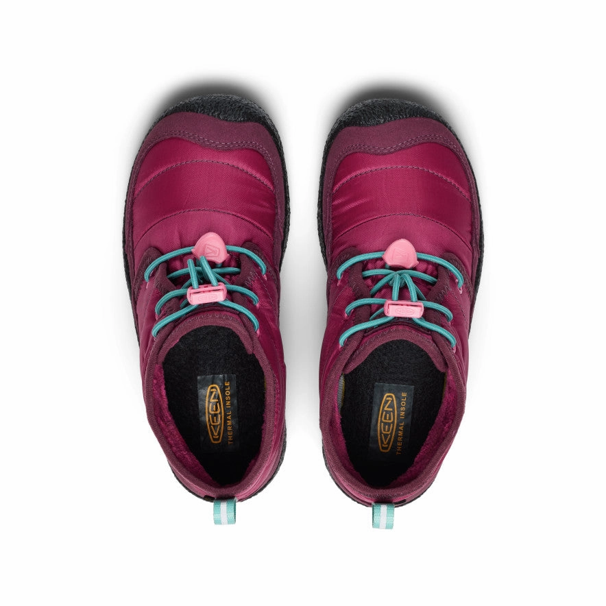 Big Kids' Howser II Waterproof Chukka  |  Beaujolais/Pool Blue Smart Path