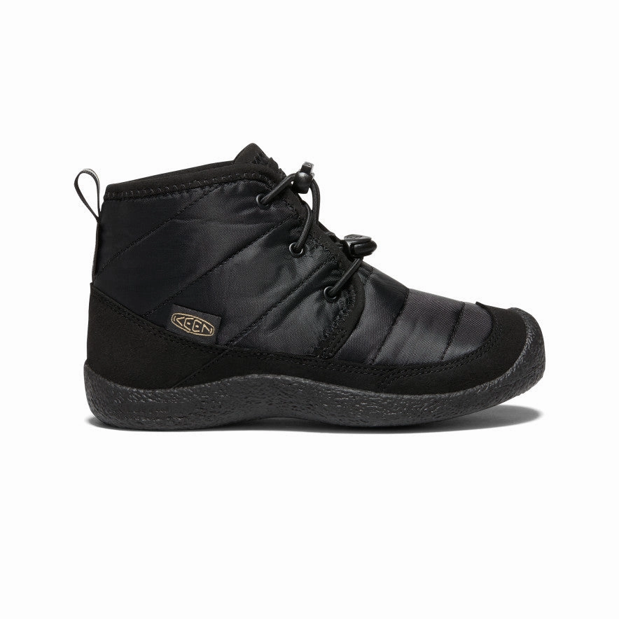 Durable Sole Big Kids' Howser II Waterproof Chukka  |  Black/Black