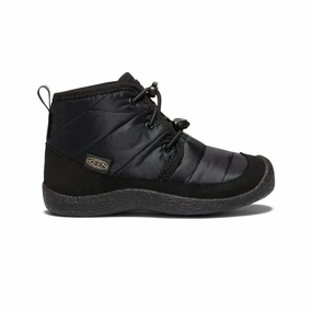 Durable Sole Big Kids' Howser II Waterproof Chukka  |  Black/Black