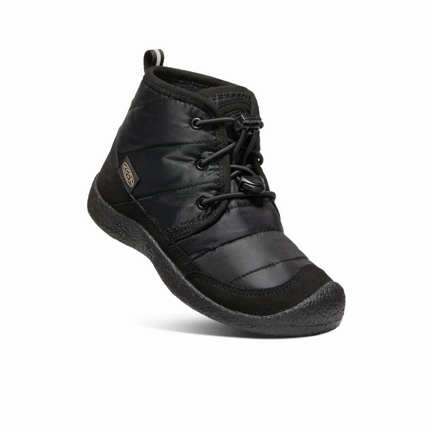 Big Kids' Howser II Waterproof Chukka  |  Black/Black Flexible Fit