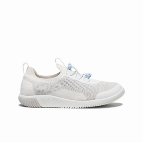Big Kids' KNX Knit Sneaker  |  Star White/Skyway Relaxed Fit