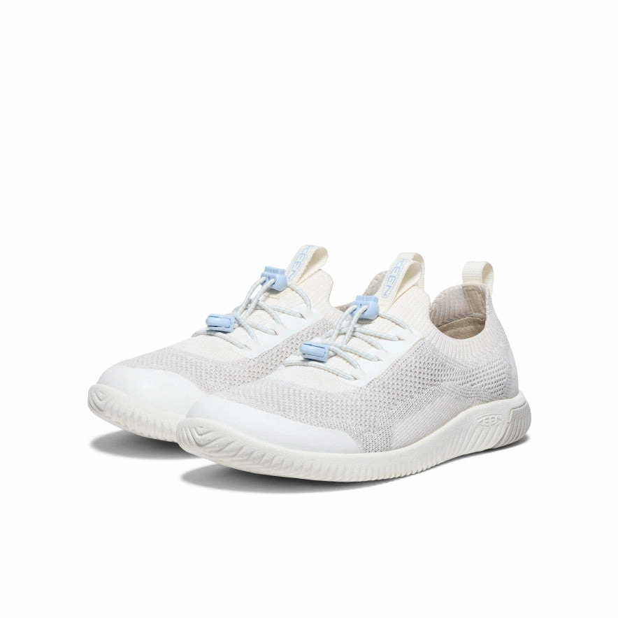 Big Kids' KNX Knit Sneaker  |  Star White/Skyway Comfortable Slip-On