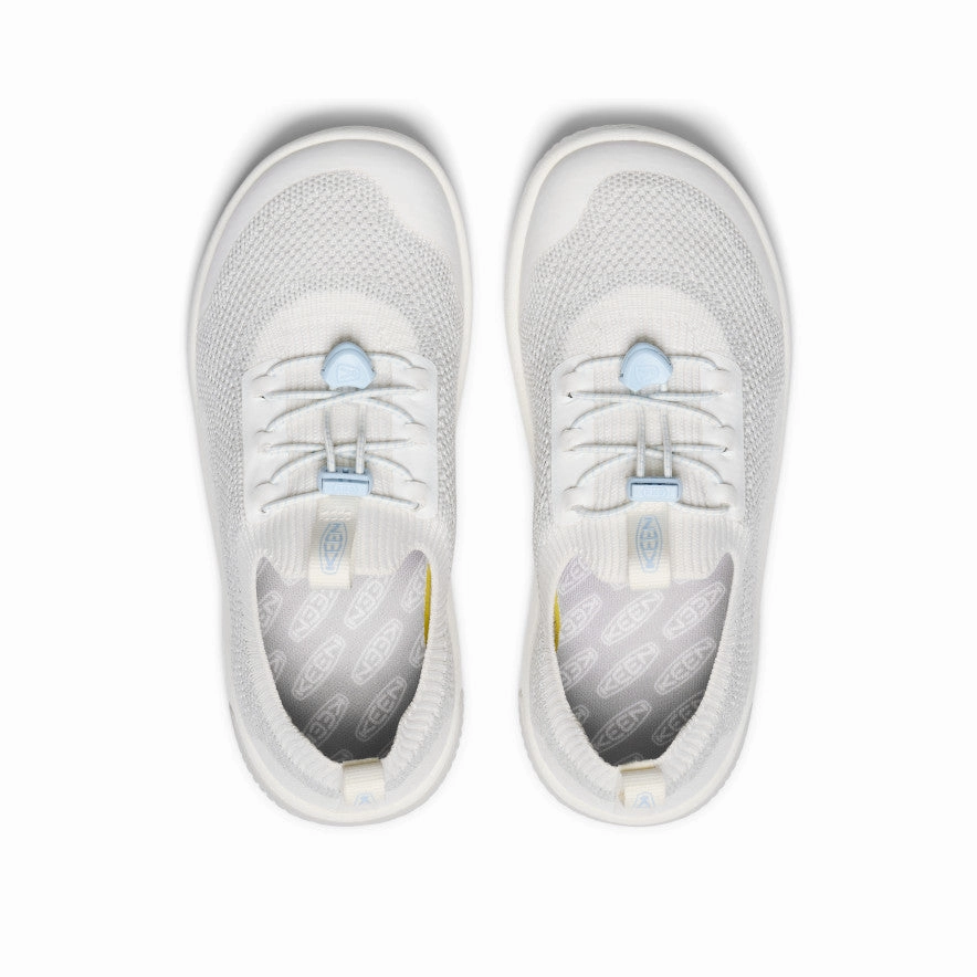 Big Kids' KNX Knit Sneaker  |  Star White/Skyway Comfortable Slip-On