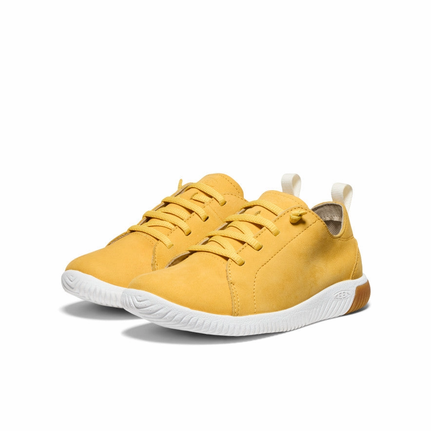 Big Kids' KNX Leather Sneaker  |  Daffodil/Star White Fashionable Shoes