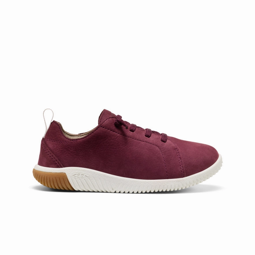 Big Kids' KNX Leather Sneaker  |  Fig/Star White Practical Use Shopping Day
