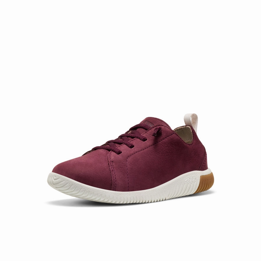 Big Kids' KNX Leather Sneaker  |  Fig/Star White Easy Step