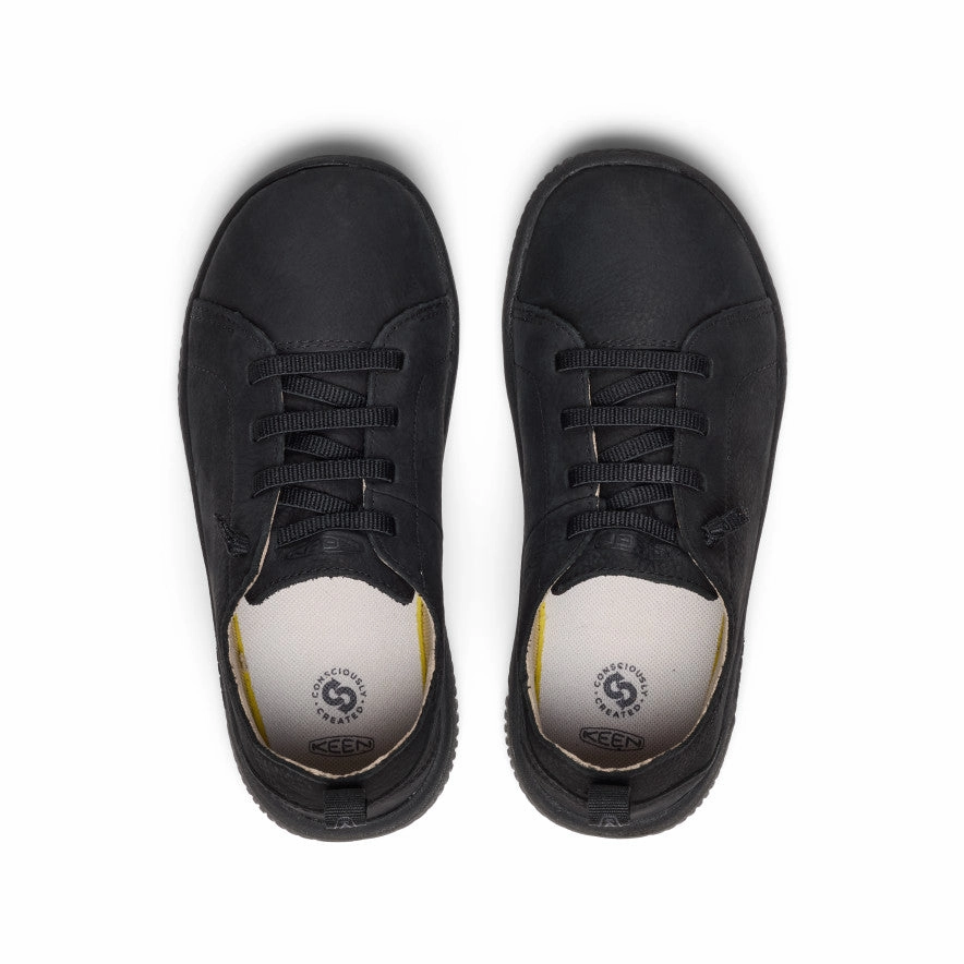 Big Kids' KNX Leather Sneaker  |  Triple Black Light Path