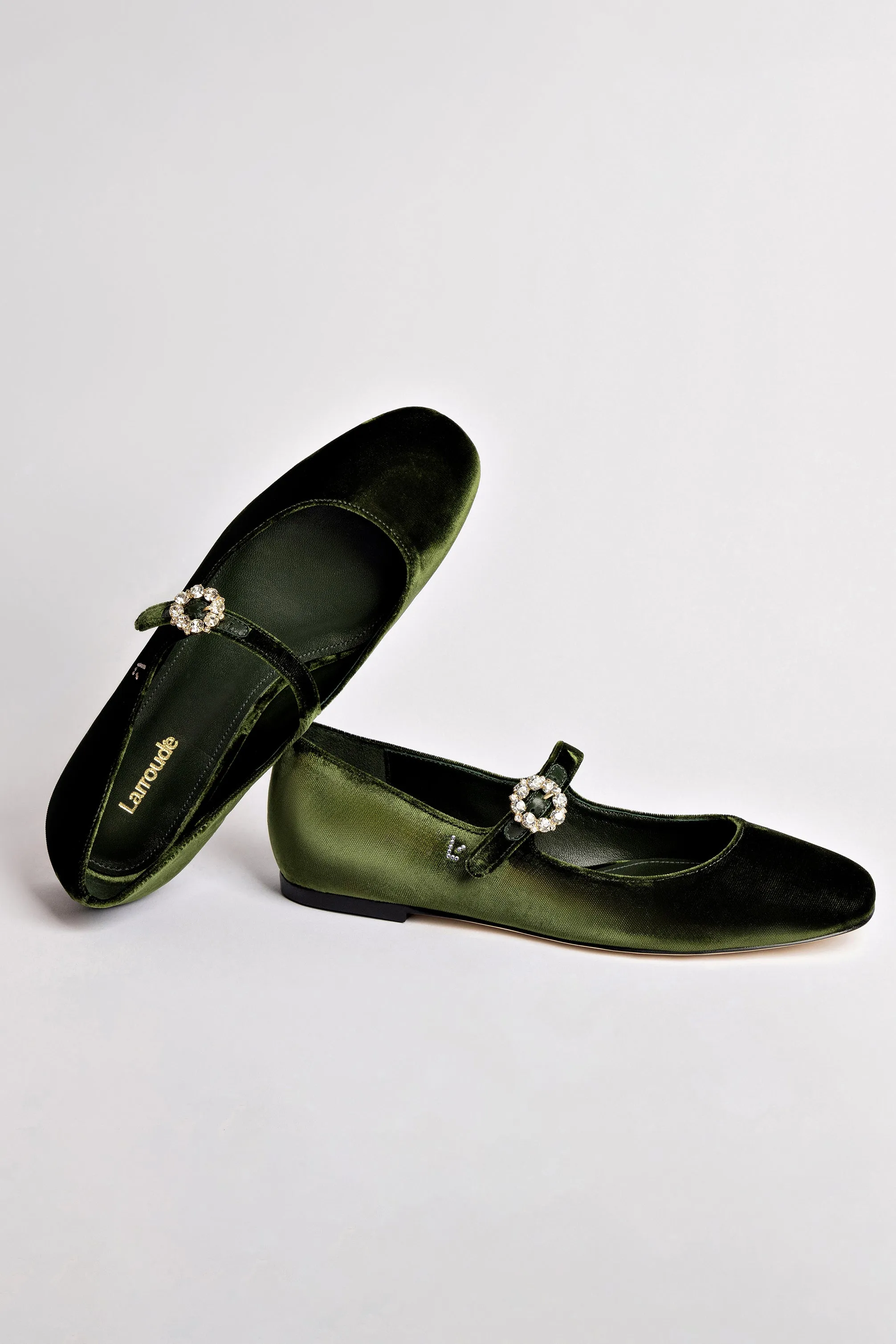 Blair Ballet Flat In Bosco Velvet Travel Friendly