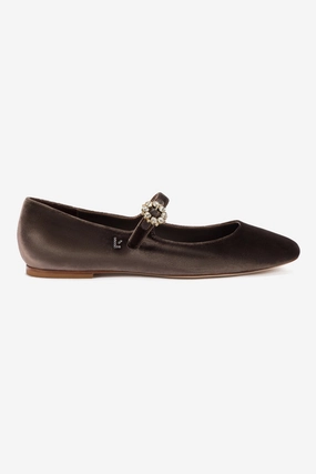 Premium Quality Blair Ballet Flat In Expresso Velvet