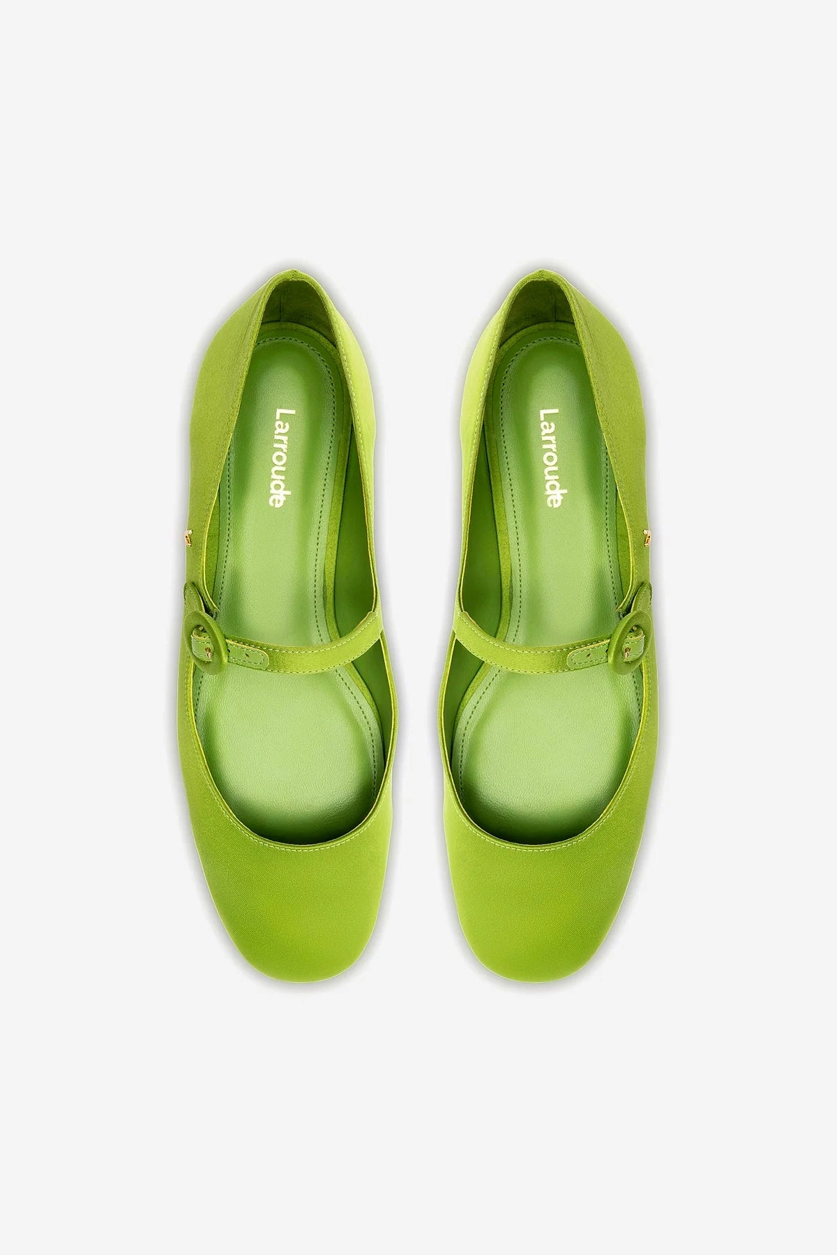Blair Ballet Flat In Kiwi Satin Trend Comfort