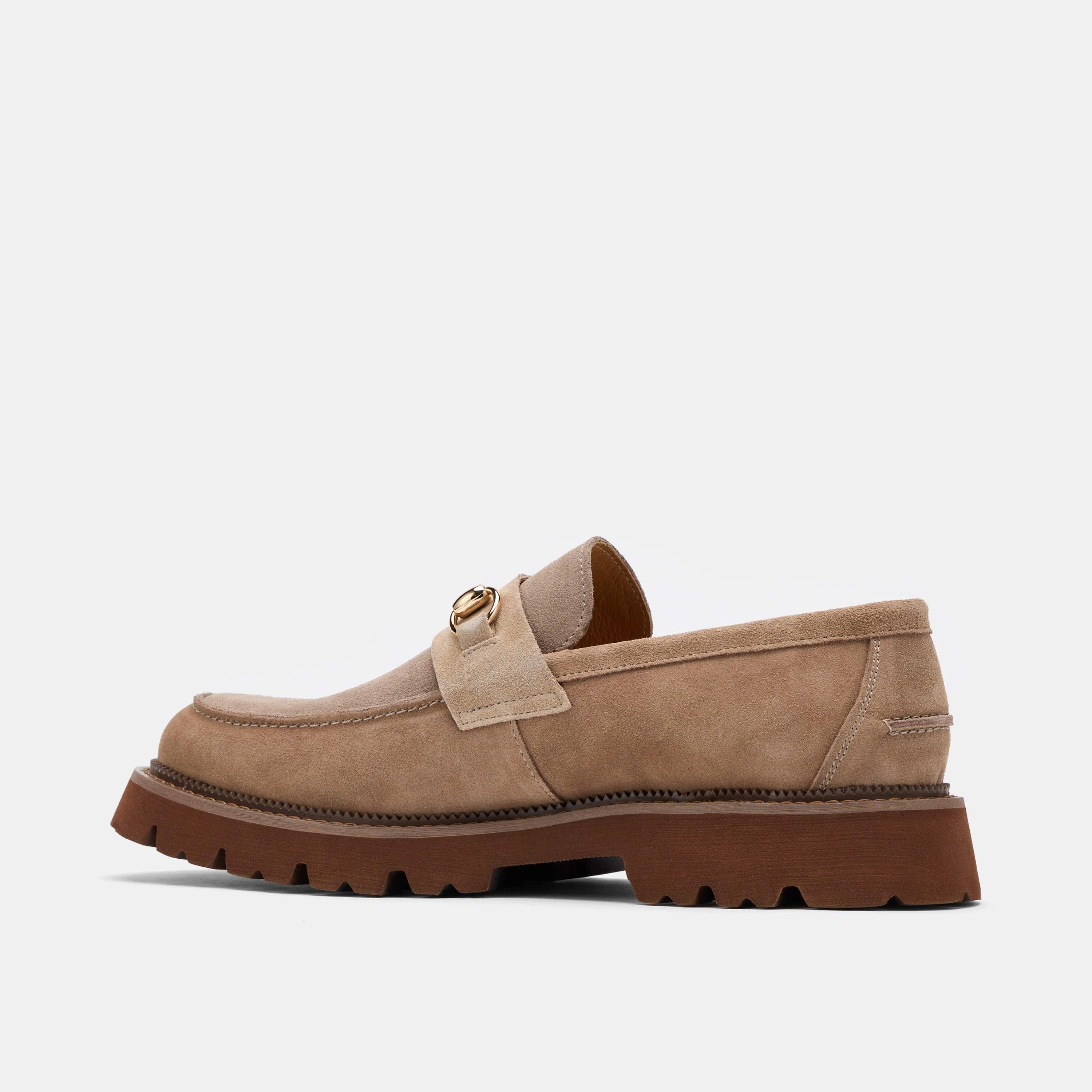 Blake Triple Tan Suede Lug Bit Loafers Step Easy