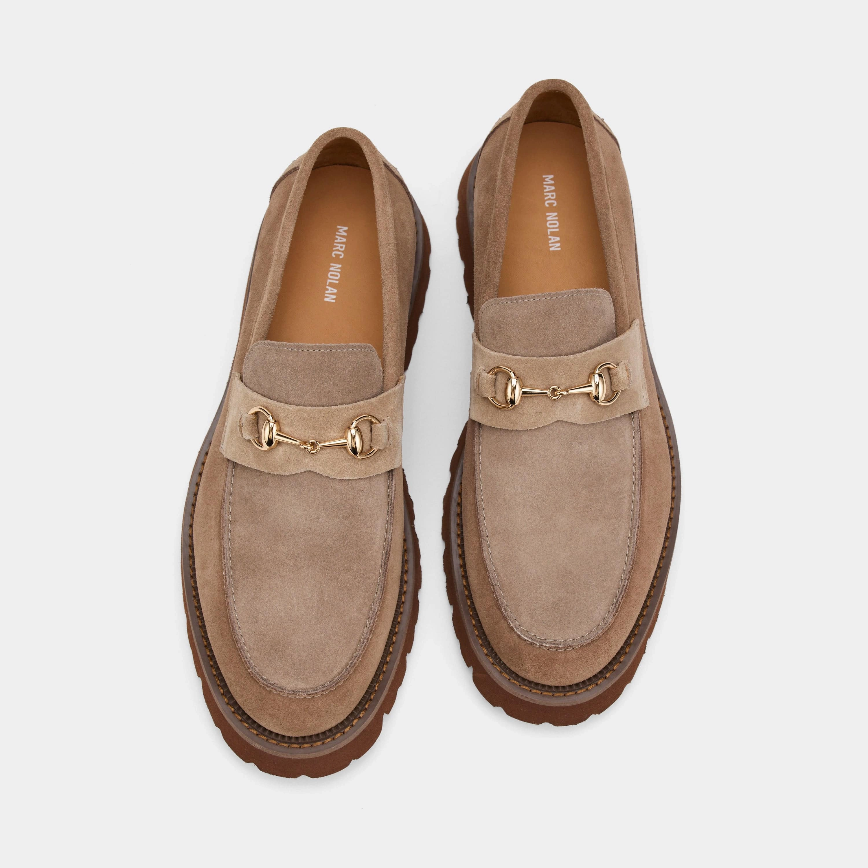 Blake Triple Tan Suede Lug Bit Loafers Step Easy