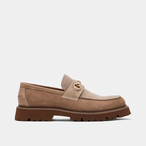 Blake Triple Tan Suede Lug Bit Loafers Cushioned heel Weekend Outings