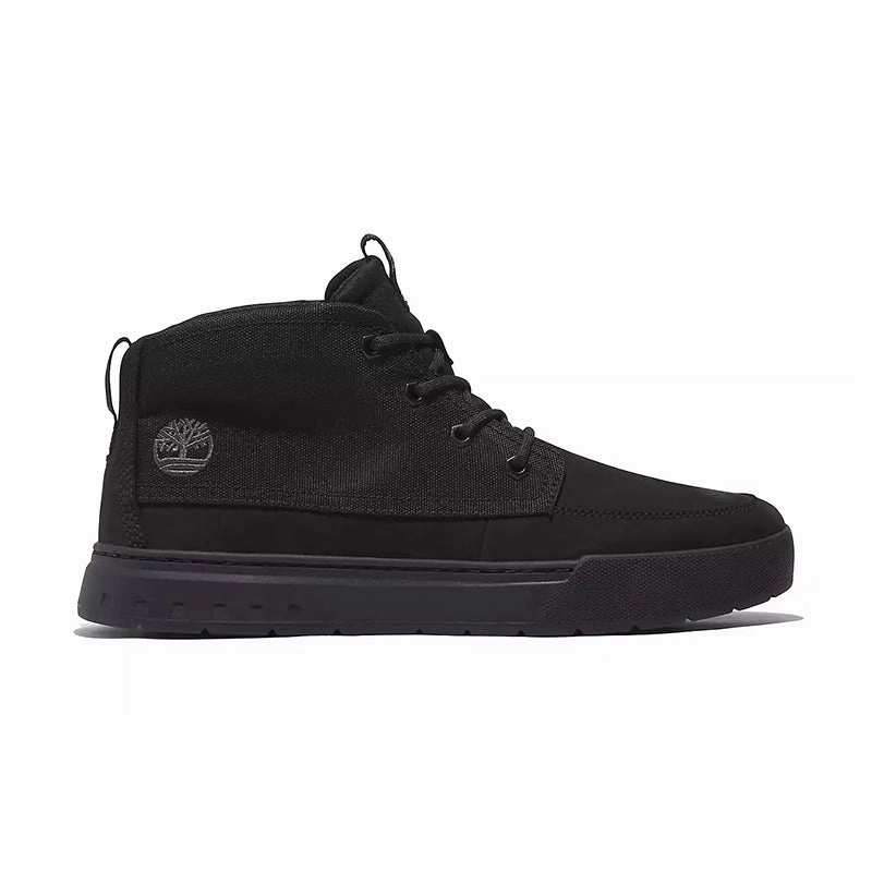 Breathable Lining Men's Maple Grove Mid Sneaker Blackout Nubuck